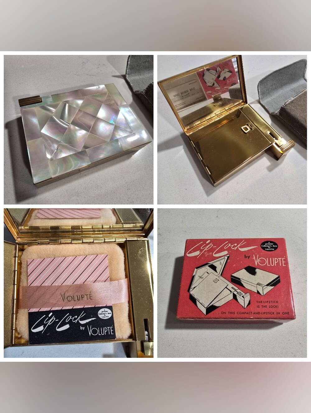 Vintage Volupte Lip-Lock Compact